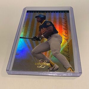 Rickey Henderson 1995 Leaf Limited Baseball Card # 29 Vintage Collectible